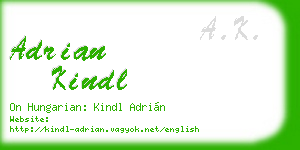 adrian kindl business card
